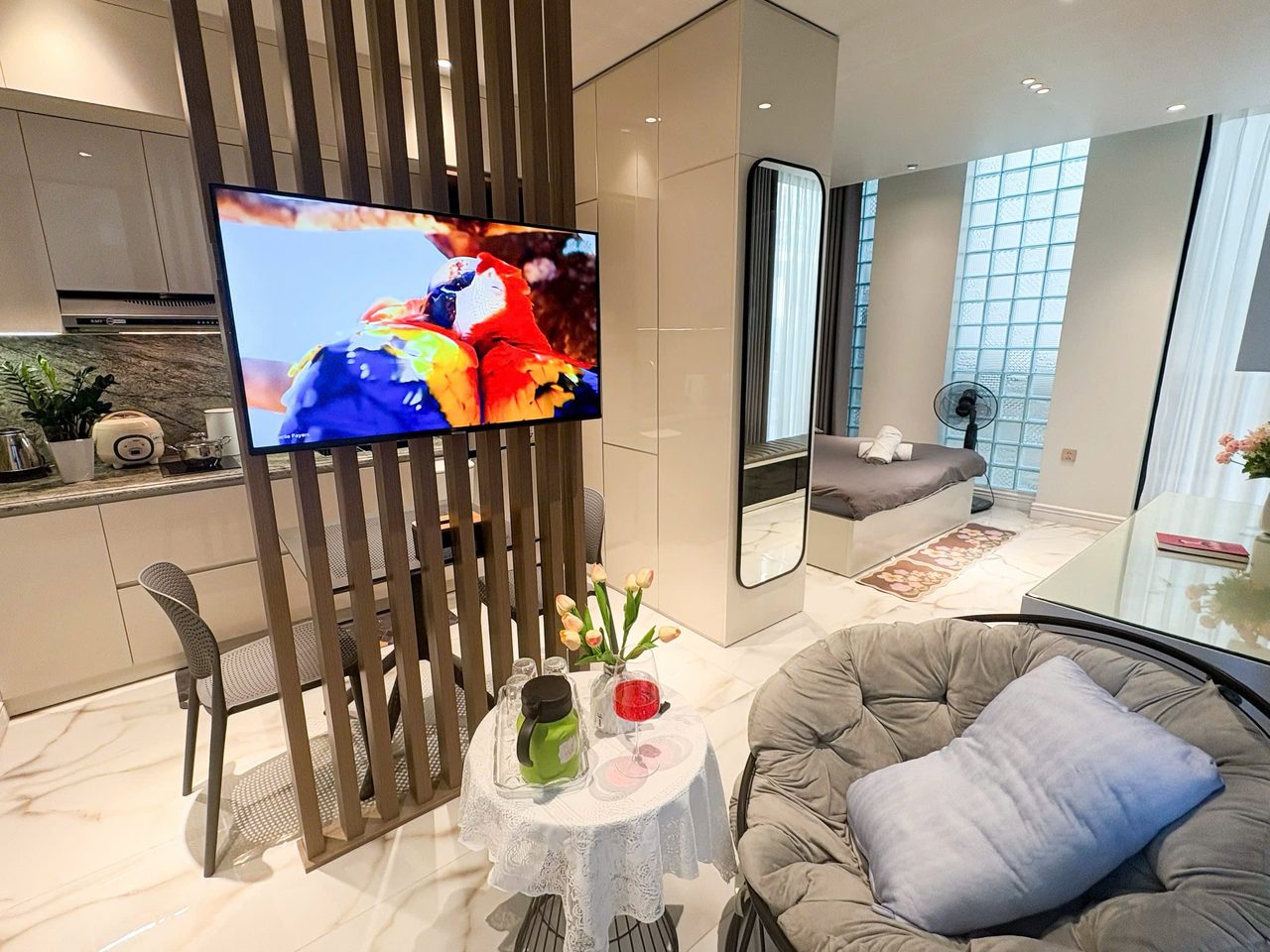Căn hộ 1 Ngủ 1 Khách 40m2 tại Tầng 3 — ảnh 2