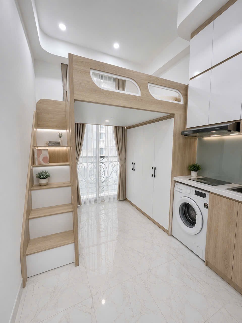 Căn hộ 2 Ngủ 1 Khách 50m2 tại Tầng 3 — ảnh 2
