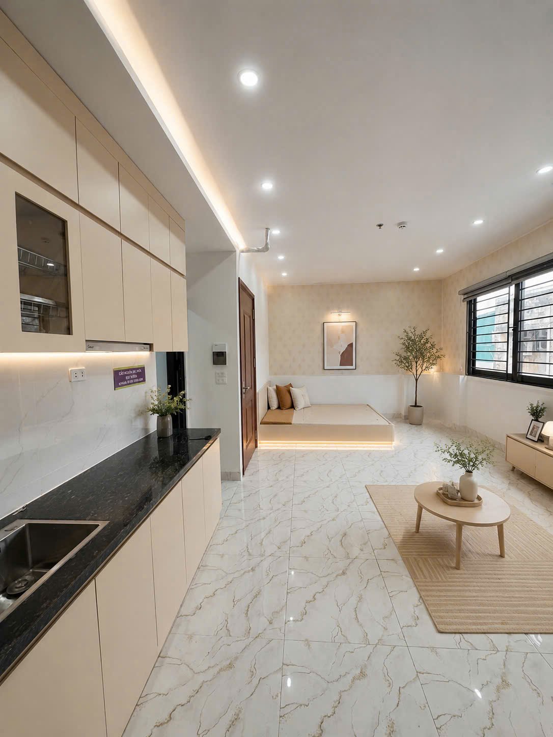 Căn hộ 1 Ngủ 1 Khách 34m2 tại Tầng 3 — ảnh 2