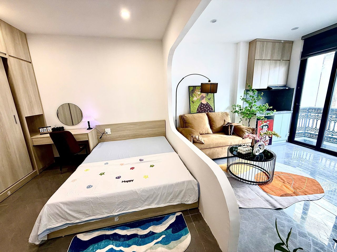 Căn hộ 1 Ngủ 1 Khách 35m2 tại Tầng 4 — ảnh 2
